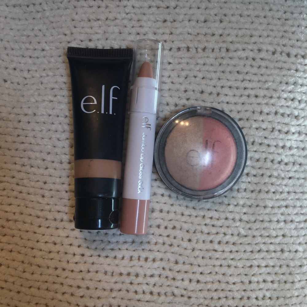 Elf bundle w bb cream lip crayon and highlighter!
